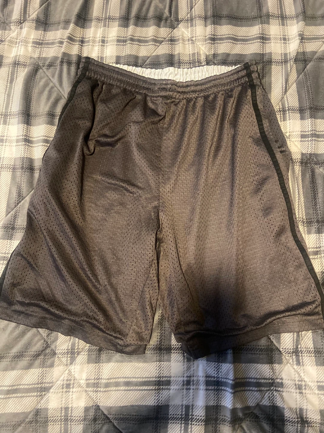 Mens Grey Athletic Shorts Size Medium