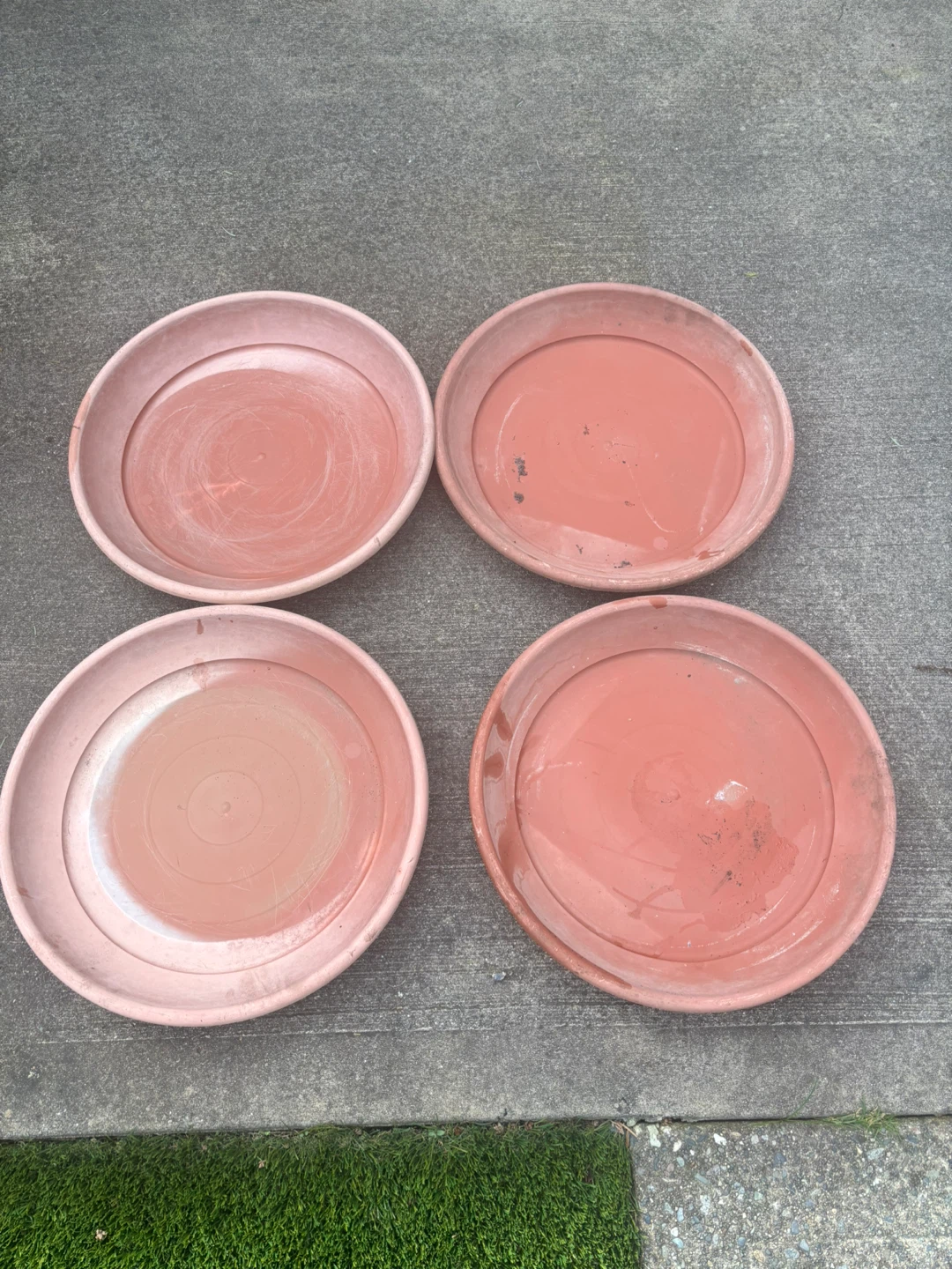 Set of 4 Terracotta Plant Saucers