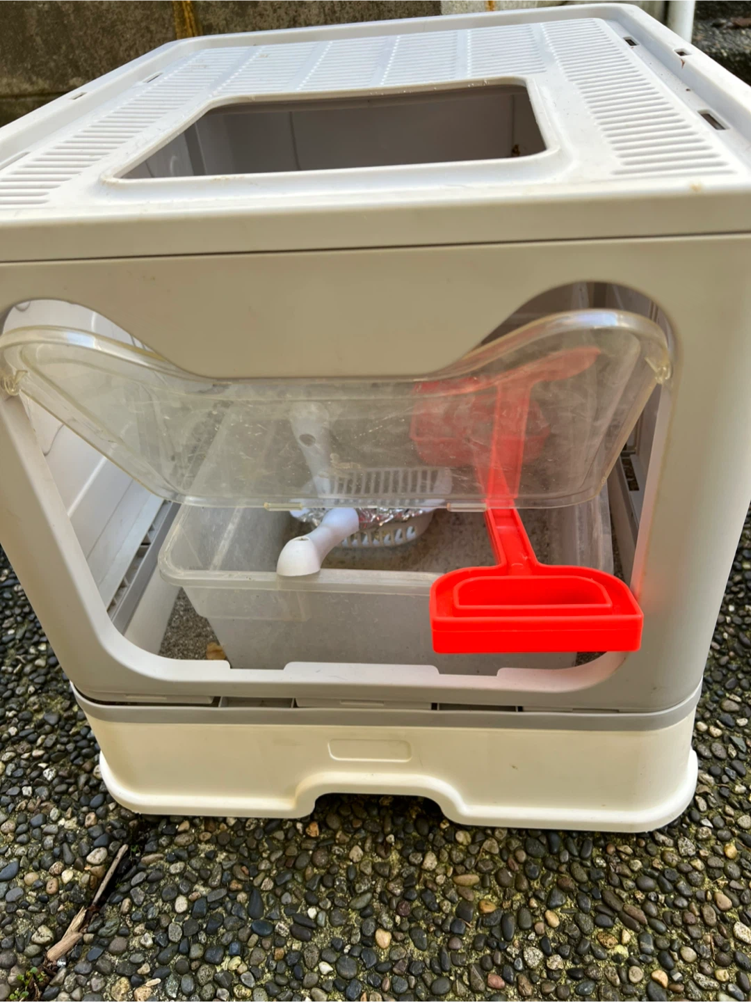 Cat Litter Box Enclosure with Scoop
