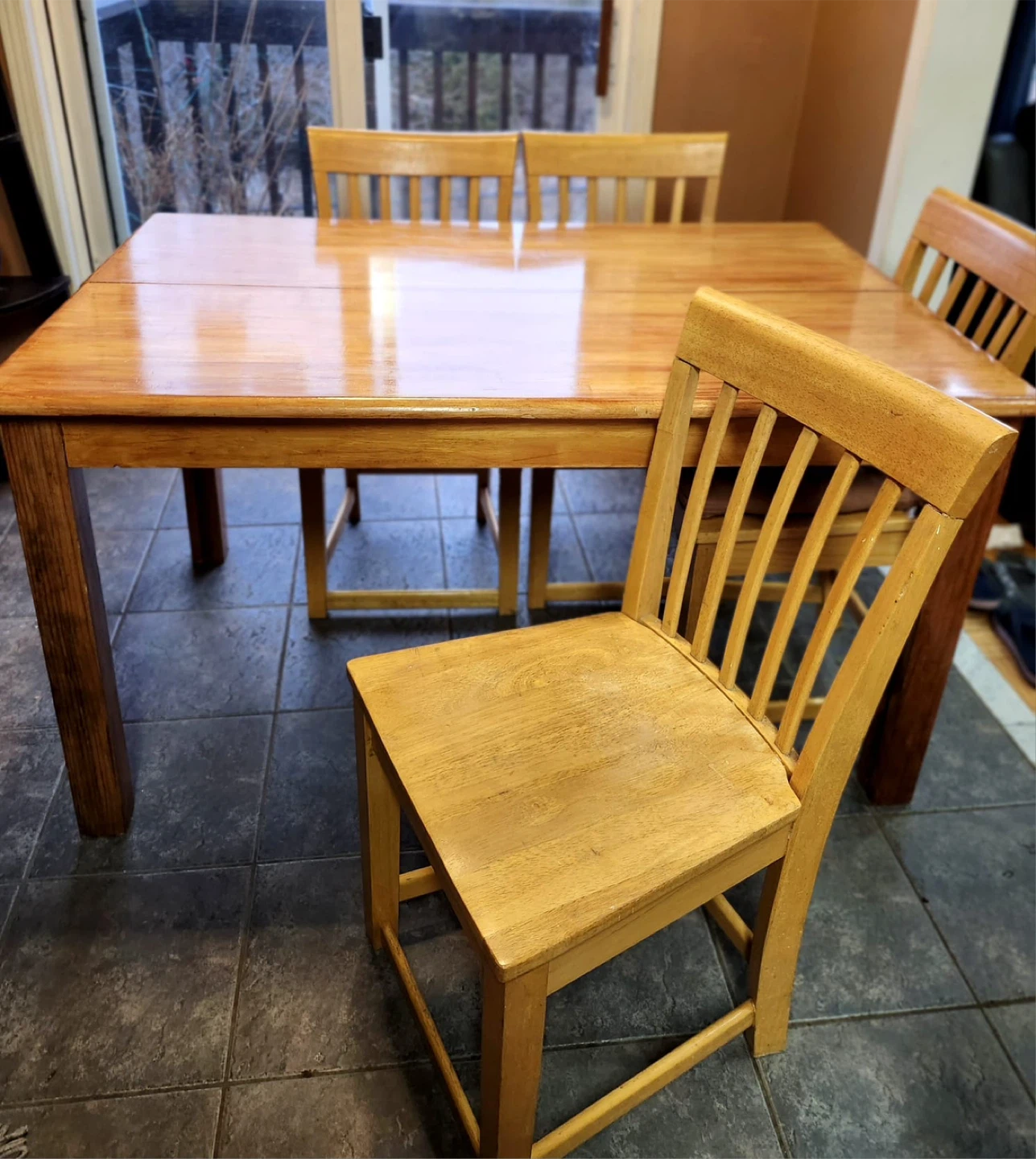 Move out sale: Wooden Dining Table and Chairs Set - photo 4