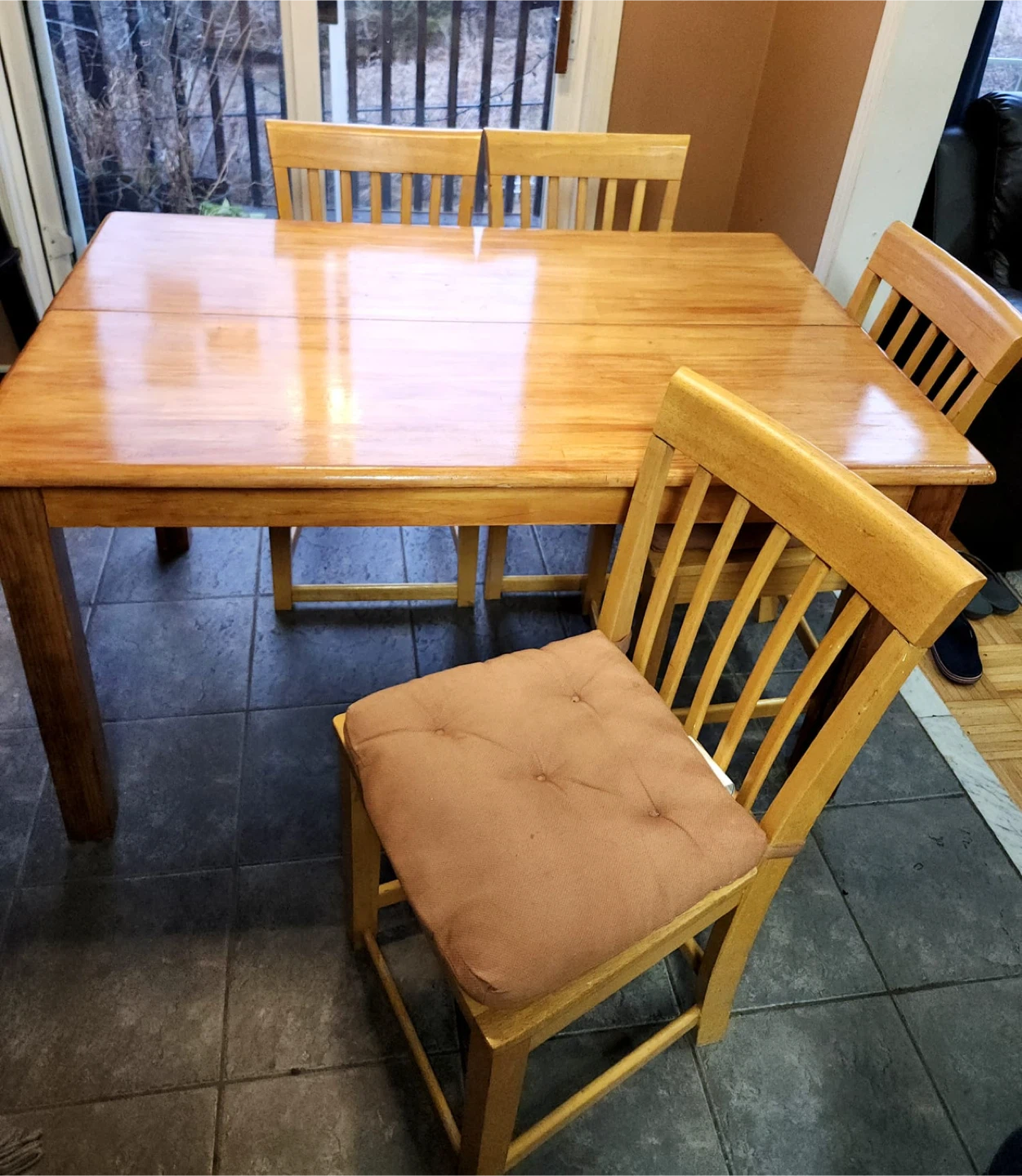 Move out sale: Wooden Dining Table and Chairs Set - photo 3