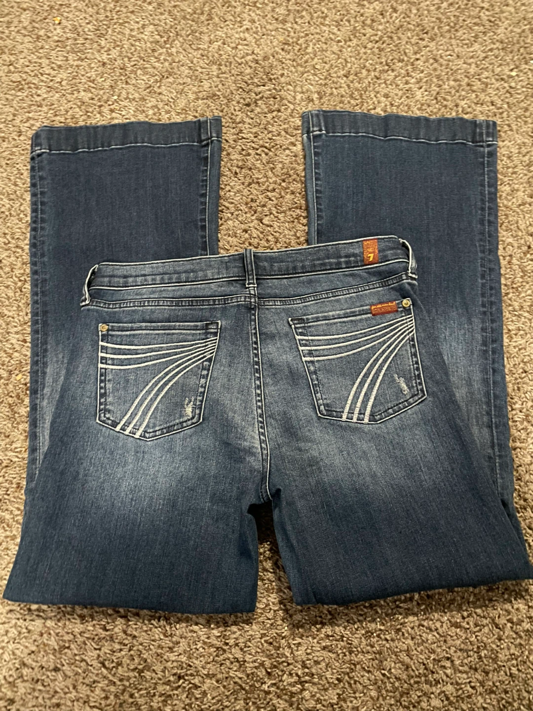 7 For All Mankind Flared Jeans Size 30