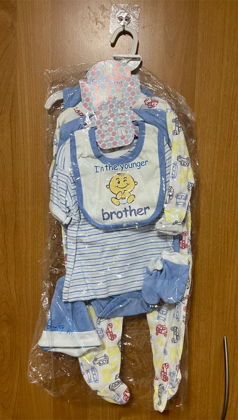 Cool Baby 8 Piece Baby Gift Set Blue Boy Cloth 6-9m