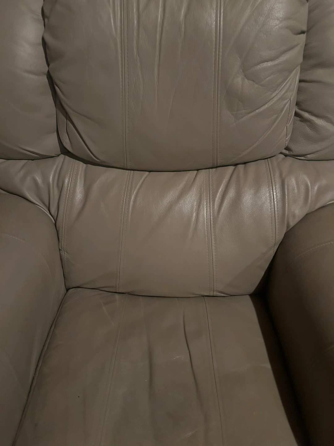 Tan Leather Recliner - photo 2