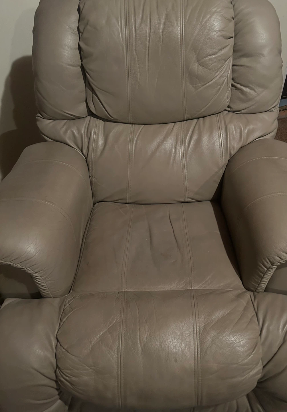 Tan Leather Recliner