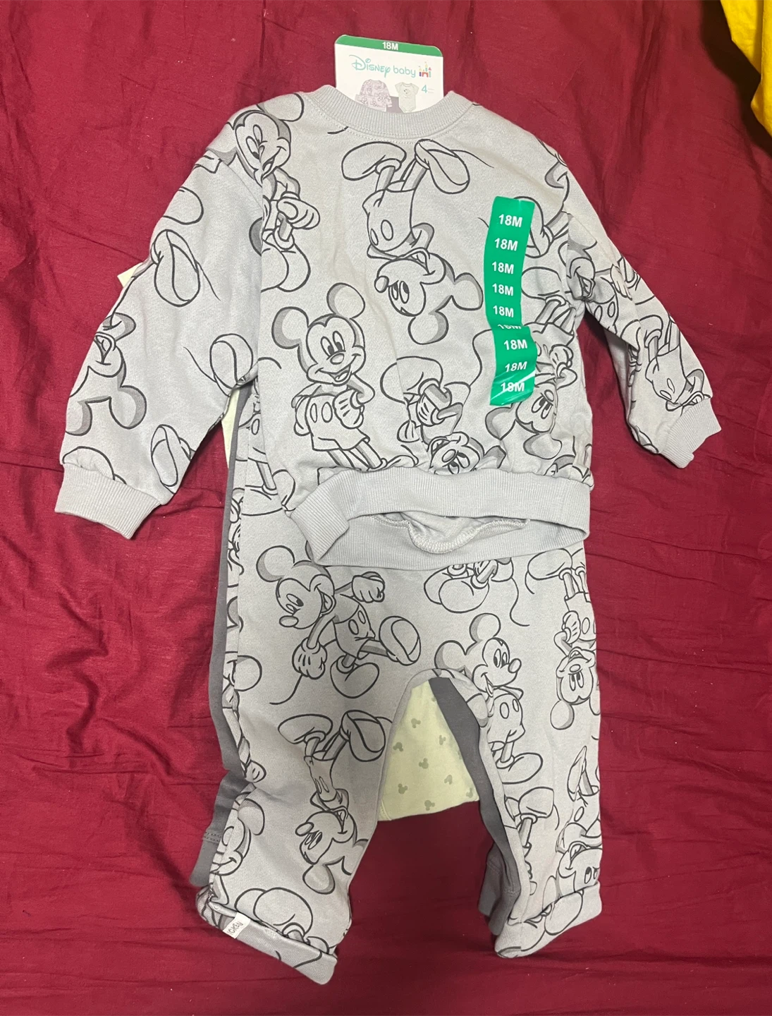 Disney Baby 4-Piece Mickey & Pluto Outfit Set