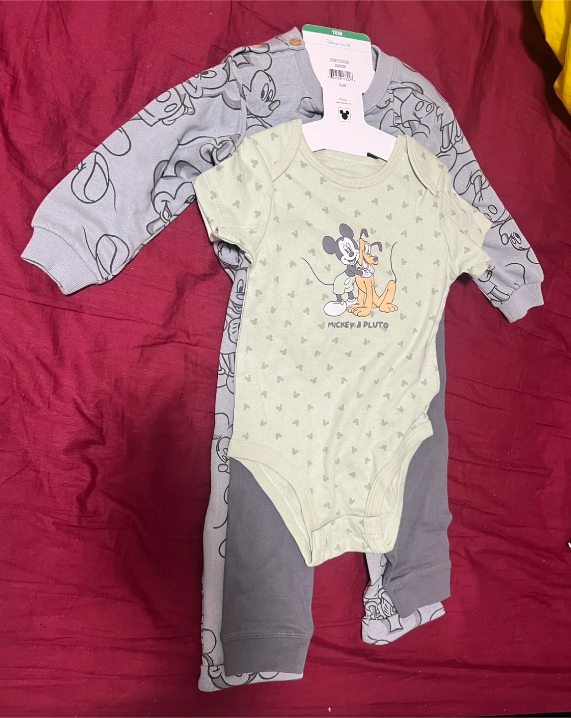 Disney Baby 4-Piece Mickey & Pluto Outfit Set - photo 2
