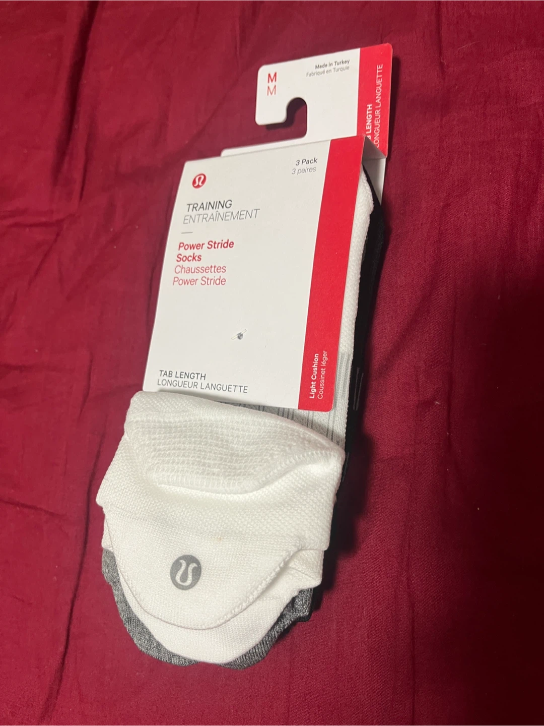 Lululemon Power Stride Tab Socks 3 Pair