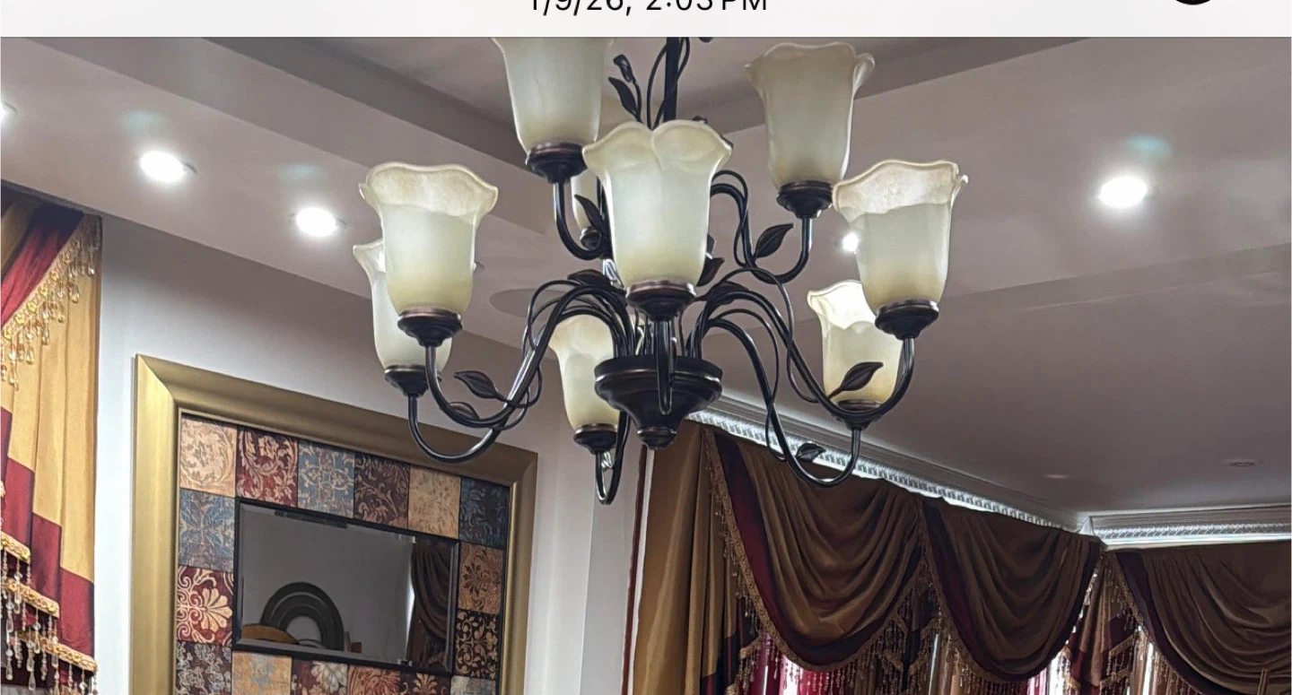 Vintage 8-Light Chandelier