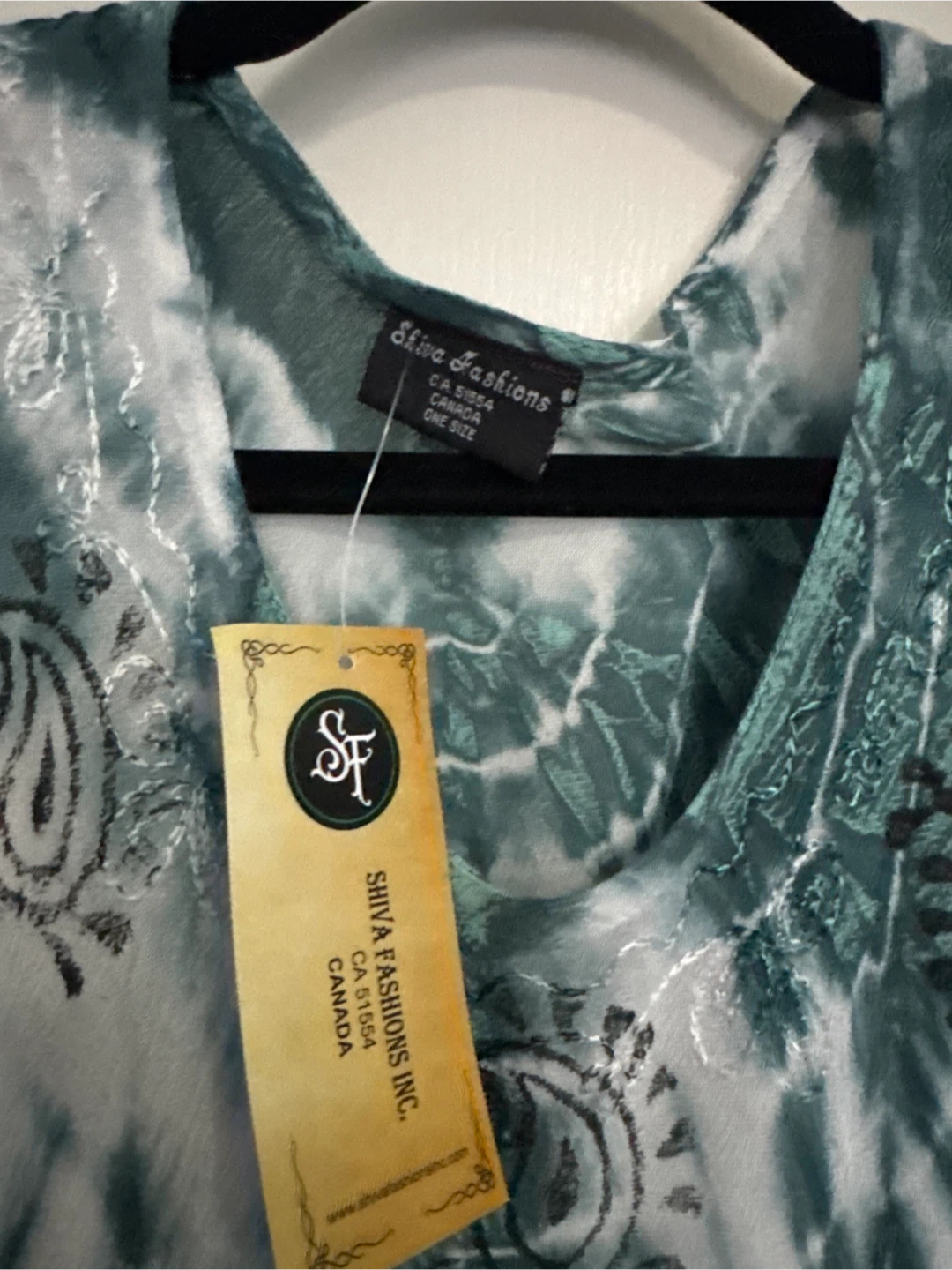 Shiva Fashions Tie-Dye Viscose Dress - One Size - photo 4