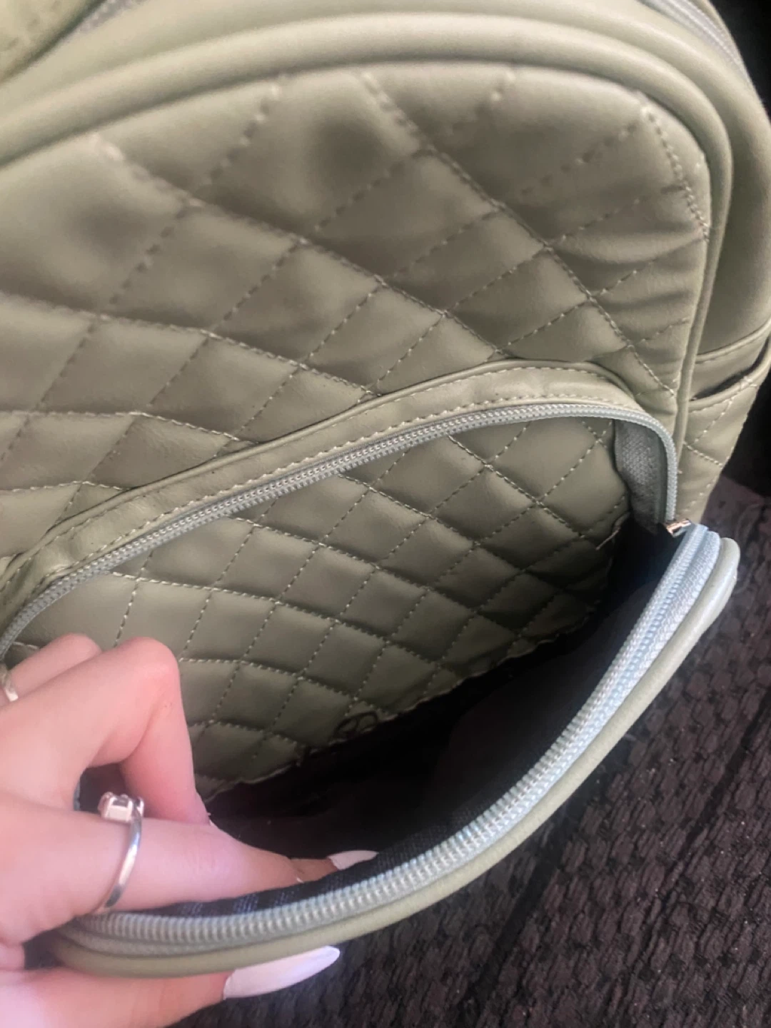 Quilted Backpack Purse - photo 2