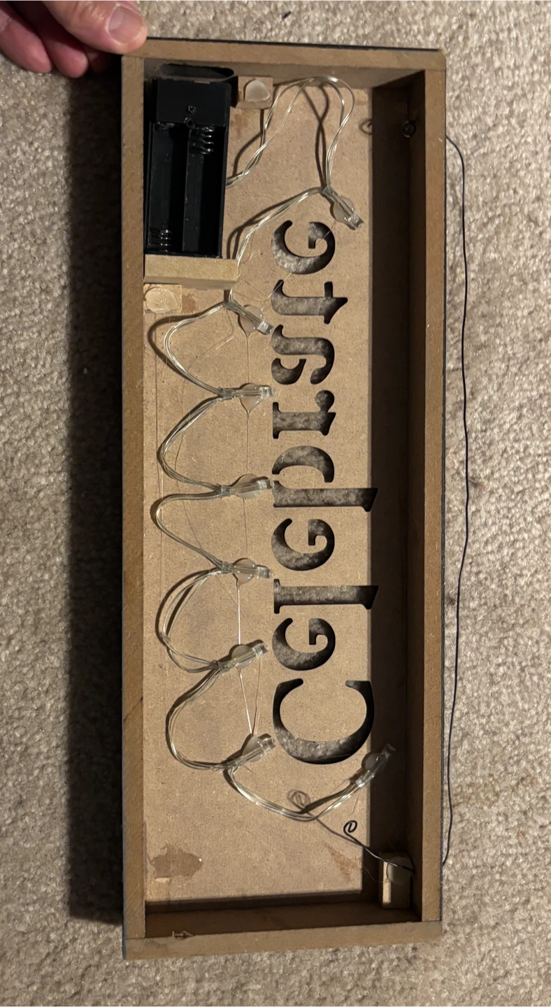 Beautiful 'Celebrate with Love and Laughter' Light-Up Sign - photo 4