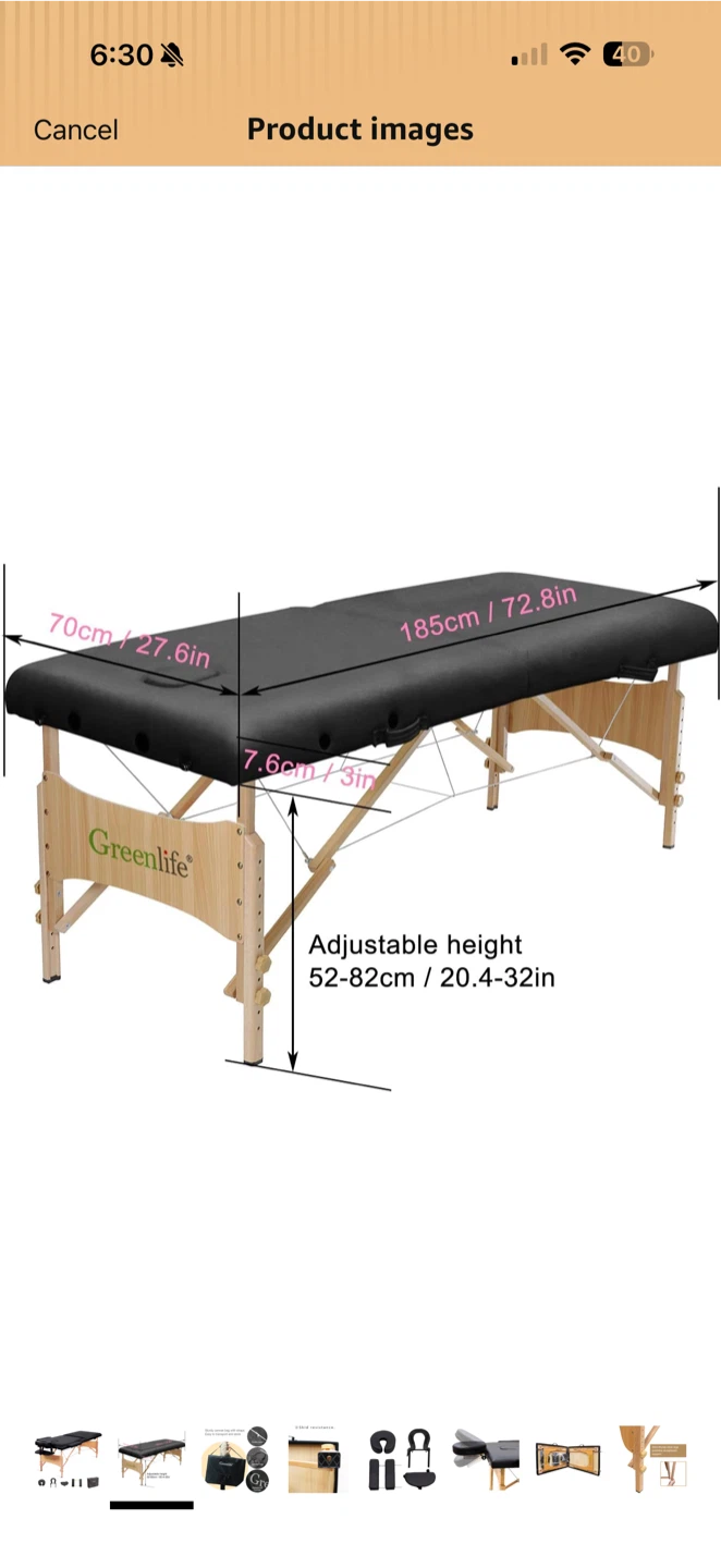 Greenlife Adjustable Massage Table - photo 2