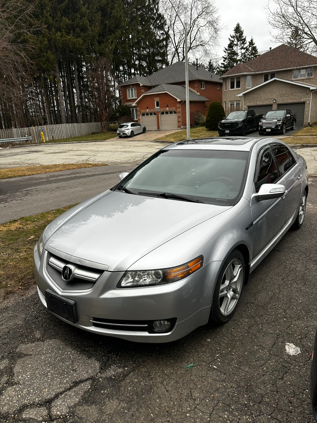 Silver Acura TL Sedan