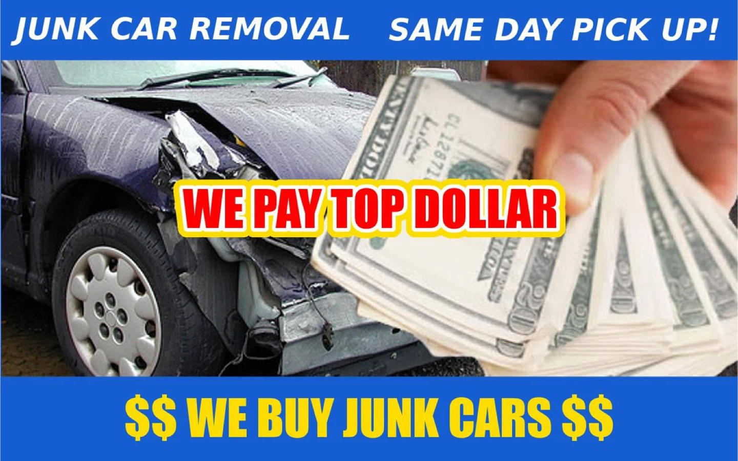 Junk Car Removal - Same Day Pick Up!