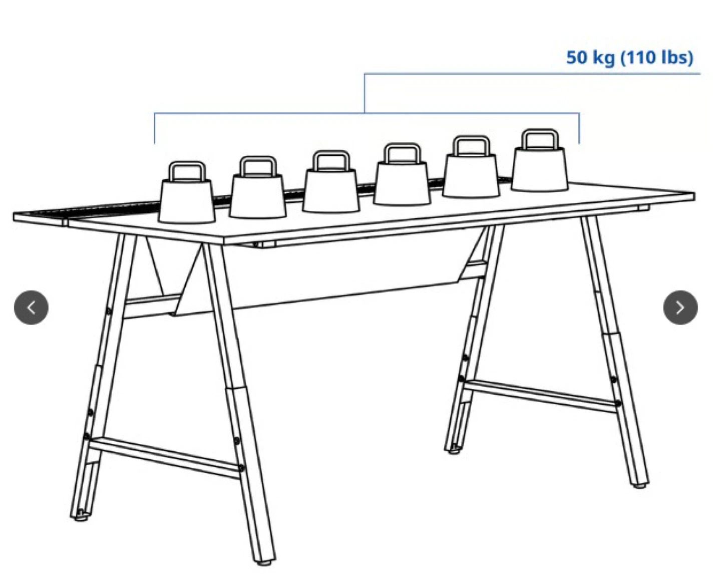 UTESPELARE Gaming Desk Black 160x80 cm - photo 3