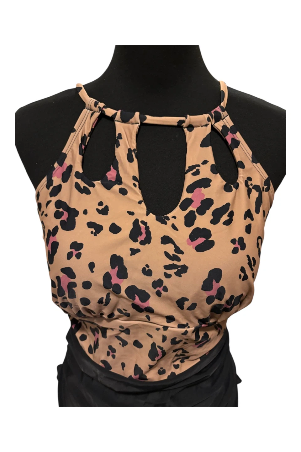 Women's Leopard Print Ruched One-Piece Swimsuit - photo 2