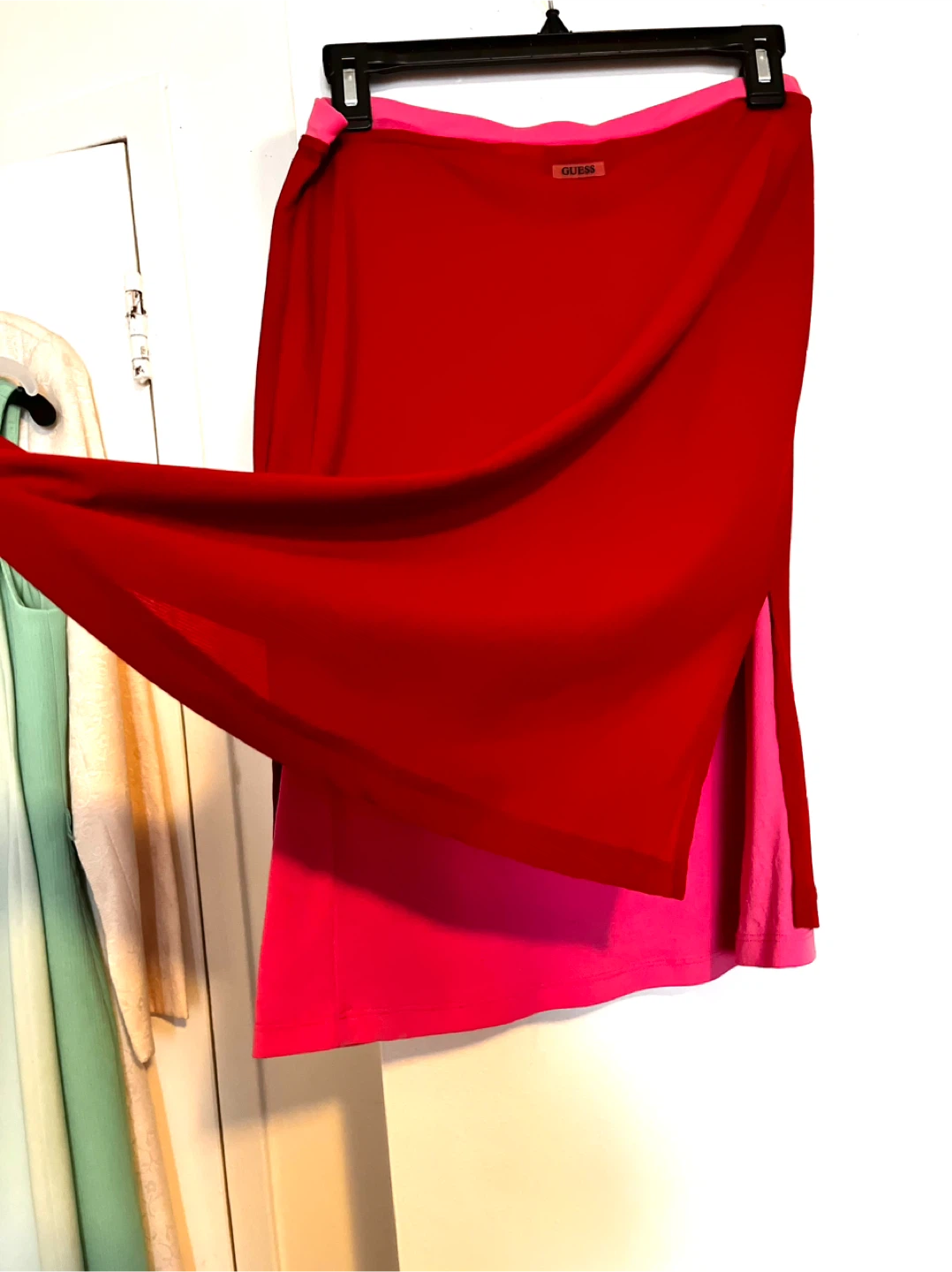 Guess Jeans Red & Pink Sport Skirt Size M - photo 4