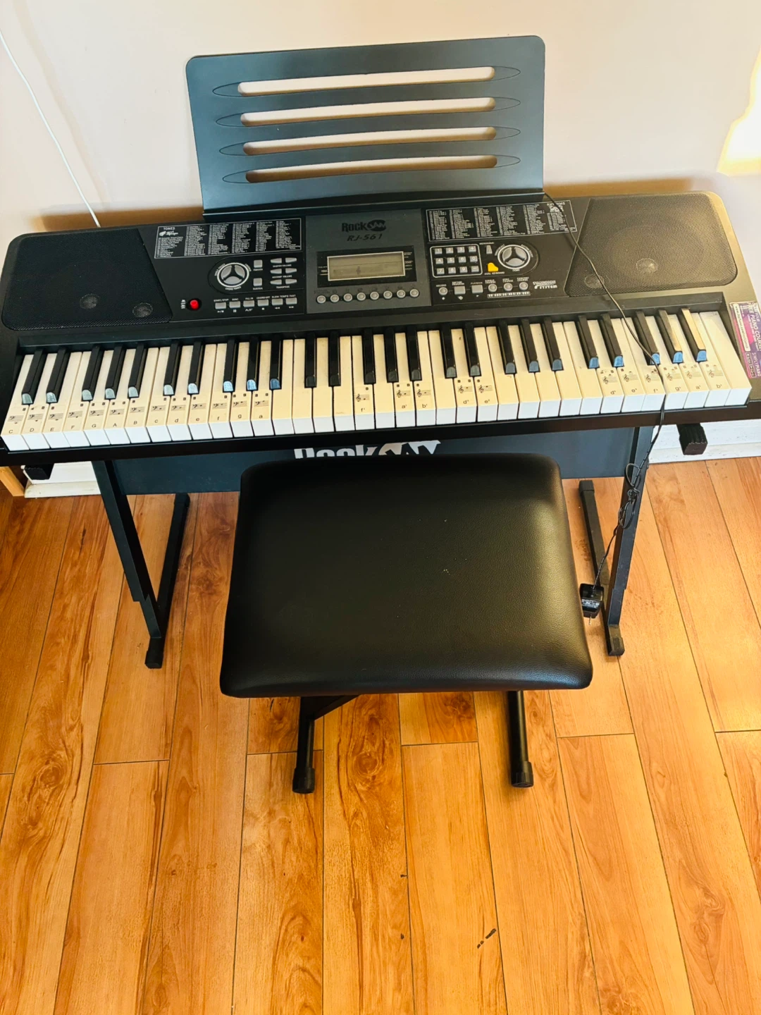 RockJAM Electronic Keyboard with Stool - photo 2