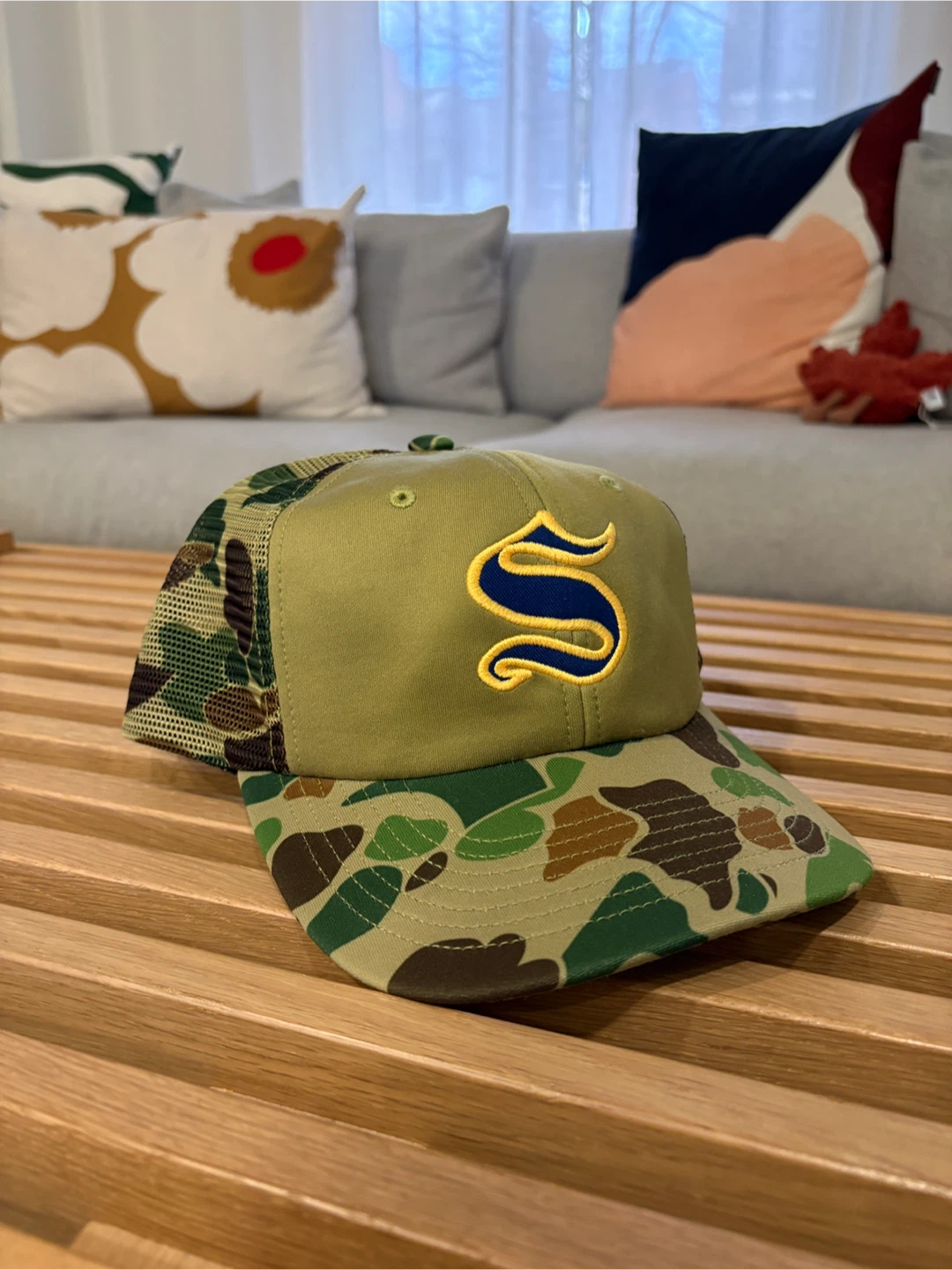 Supreme S Mesh 6-Panel Trucker