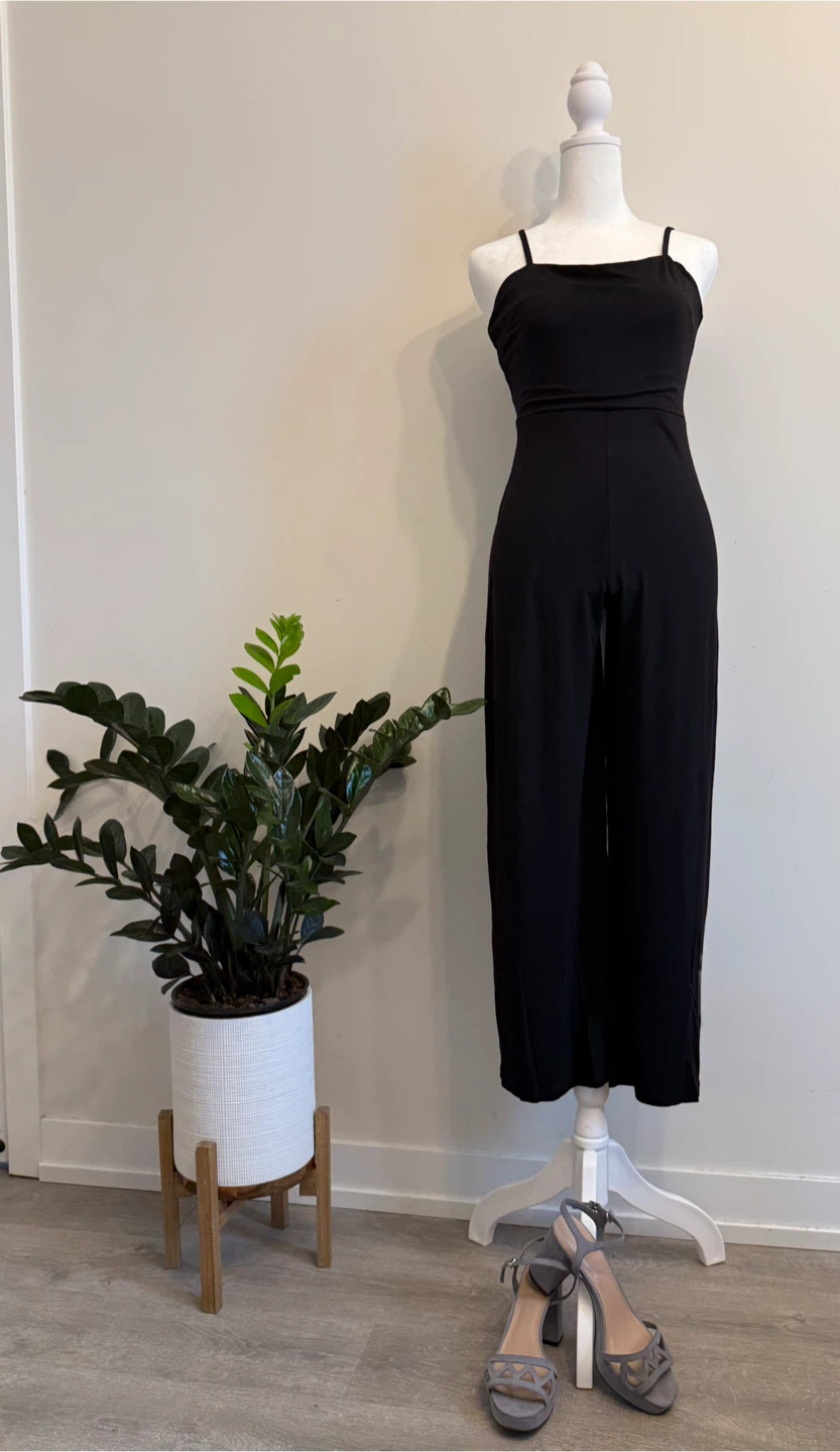 Black Spaghetti Strap Jumpsuit - photo 2