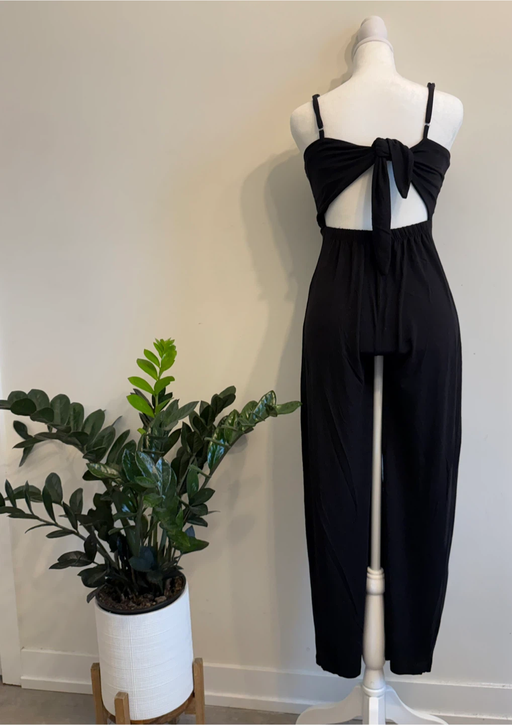 Black Spaghetti Strap Jumpsuit - photo 5