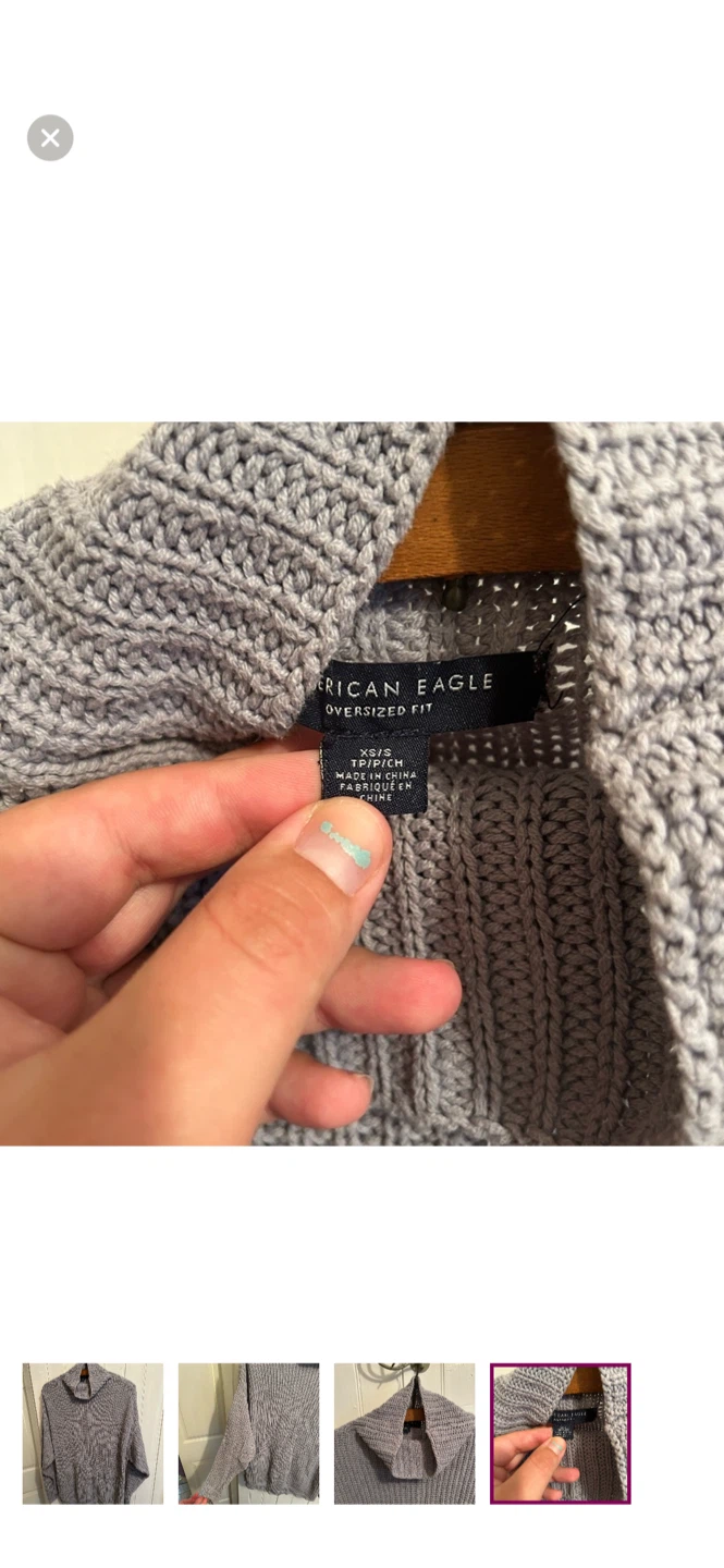 American Eagle Oversized Fit Turtleneck Sweater - photo 4