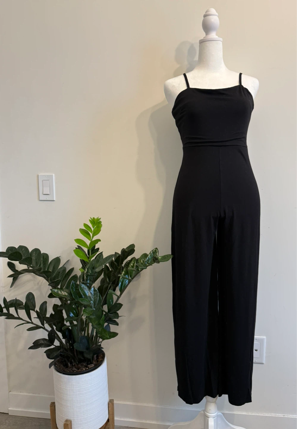 Black Spaghetti Strap Jumpsuit
