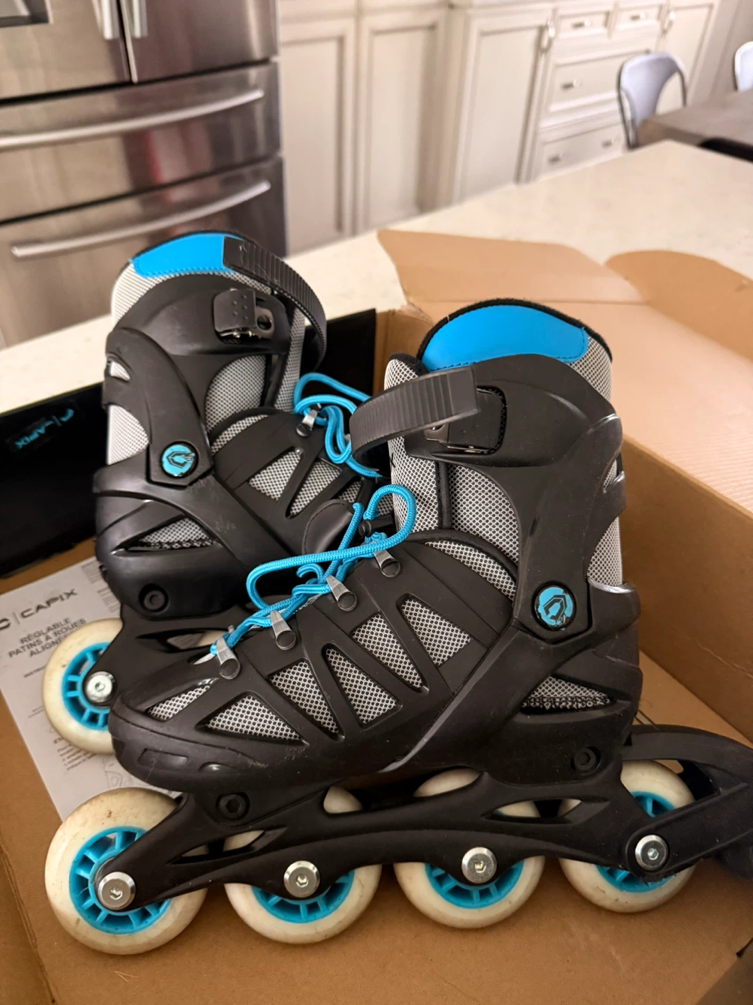 Capix Jr Falcon Adjustable Inline Skates with Protective Gear