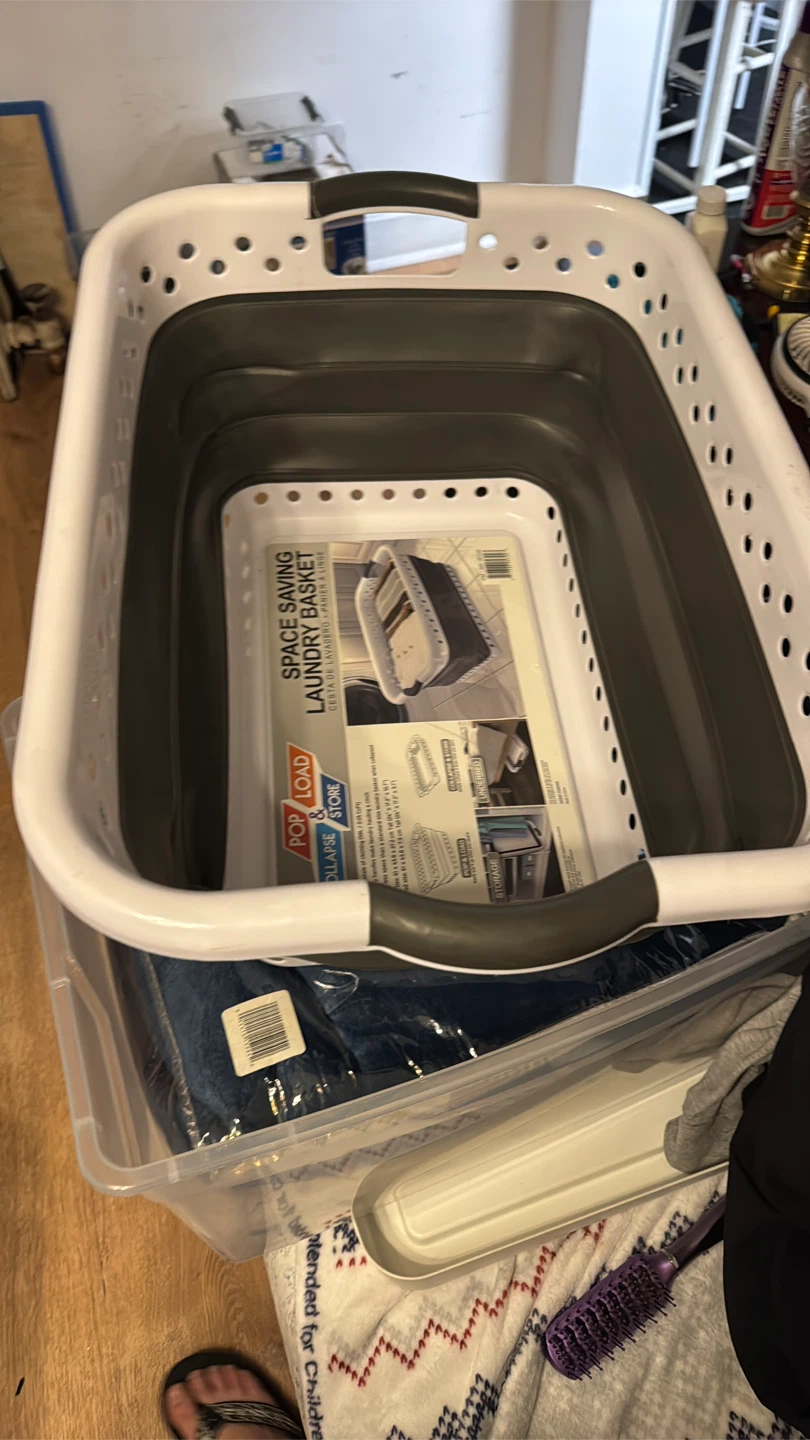 Pop & Load Space-Saving Collapsible Laundry Basket - photo 2