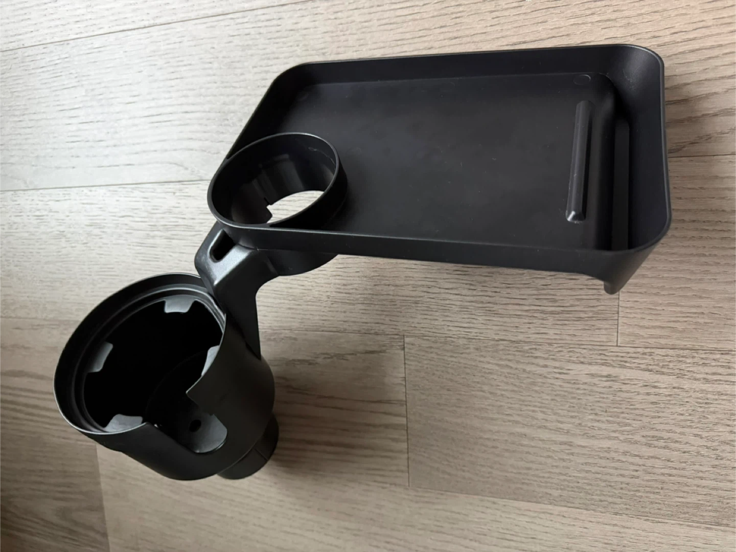 2-in-1 Car Cup Holder Expander with Detachable Tray & Tech Slot