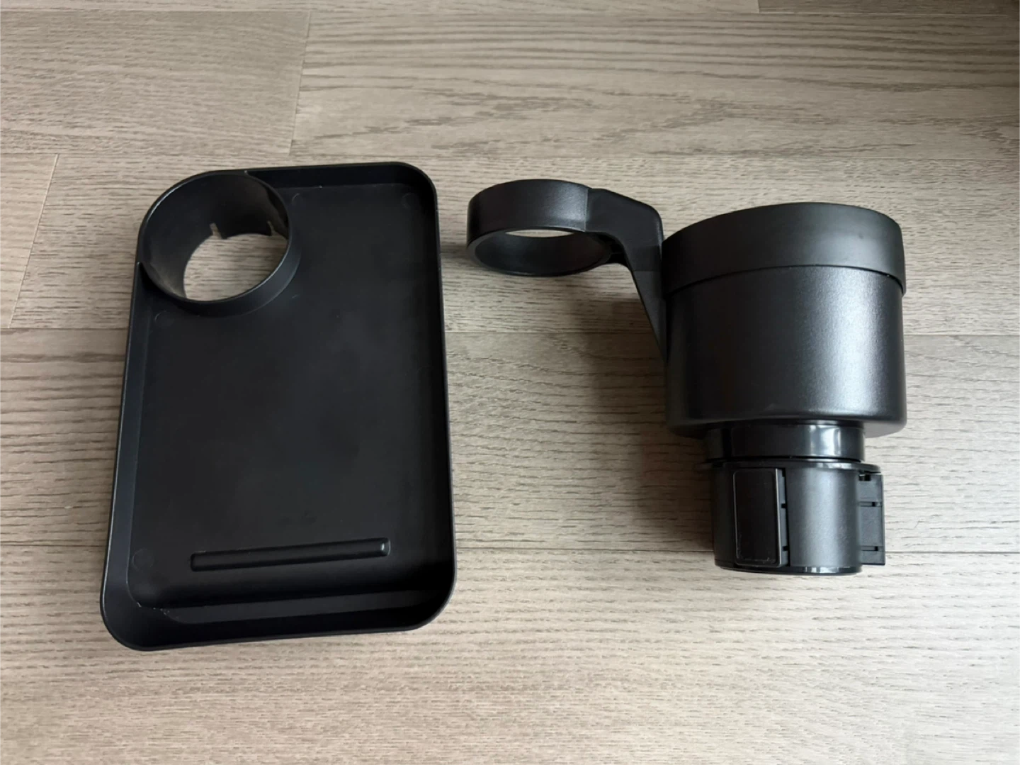 2-in-1 Car Cup Holder Expander with Detachable Tray & Tech Slot - photo 2
