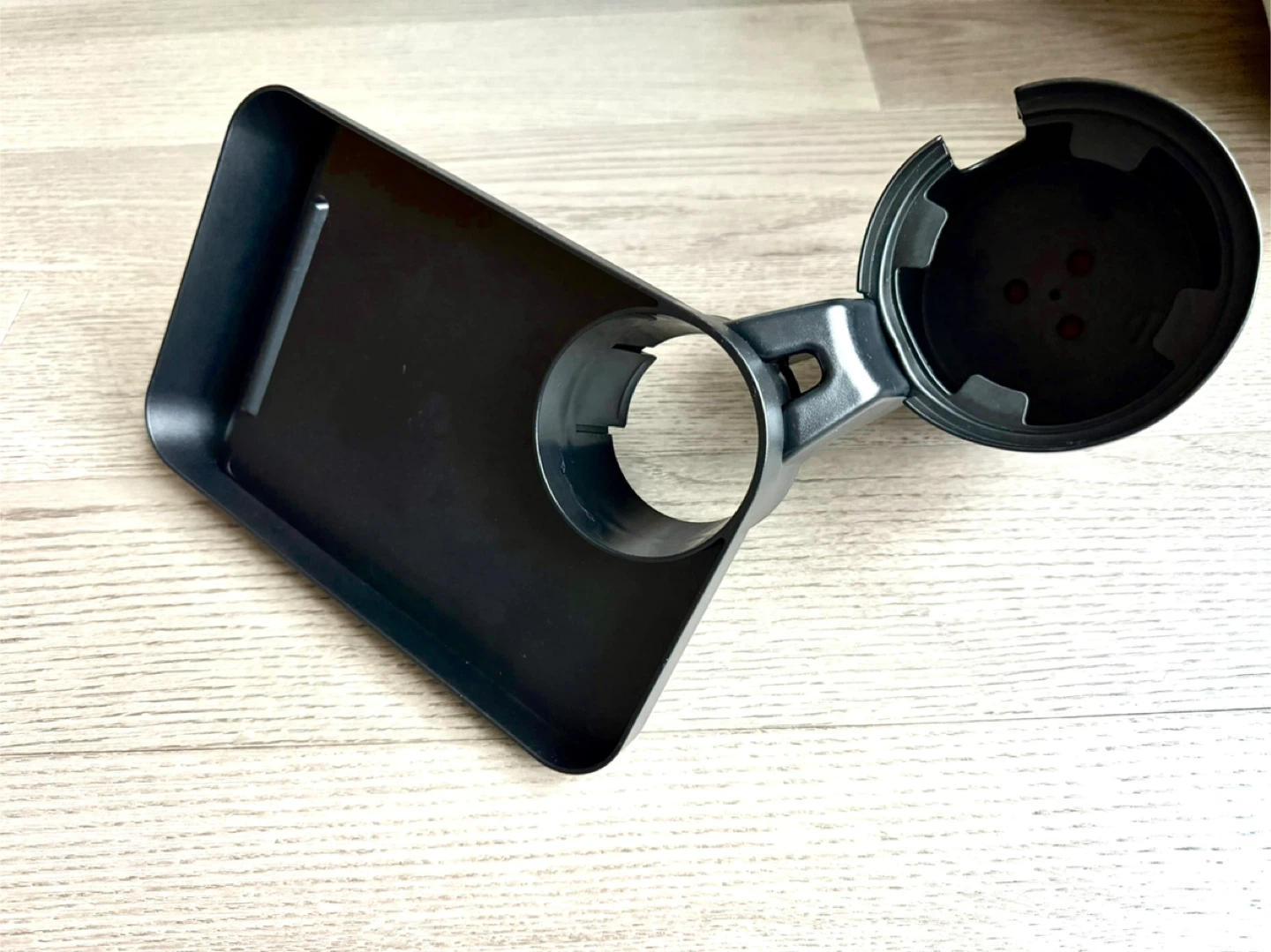 2-in-1 Car Cup Holder Expander with Detachable Tray & Tech Slot - photo 3