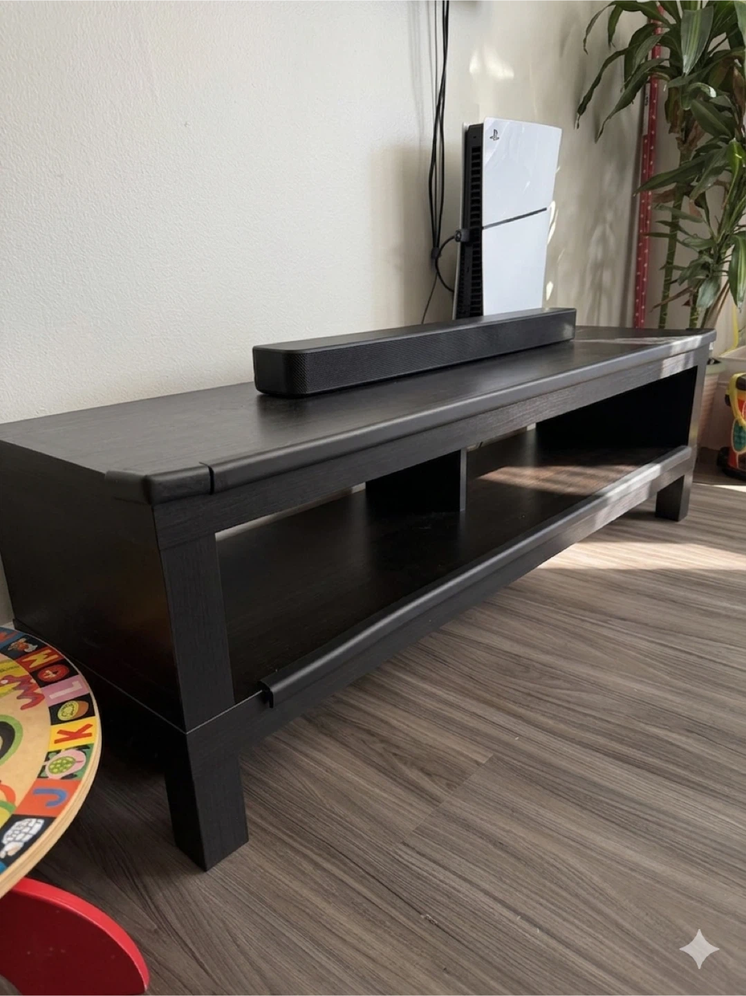 IKEA LACK TV Bench (black-brown) — $30 (firm price)