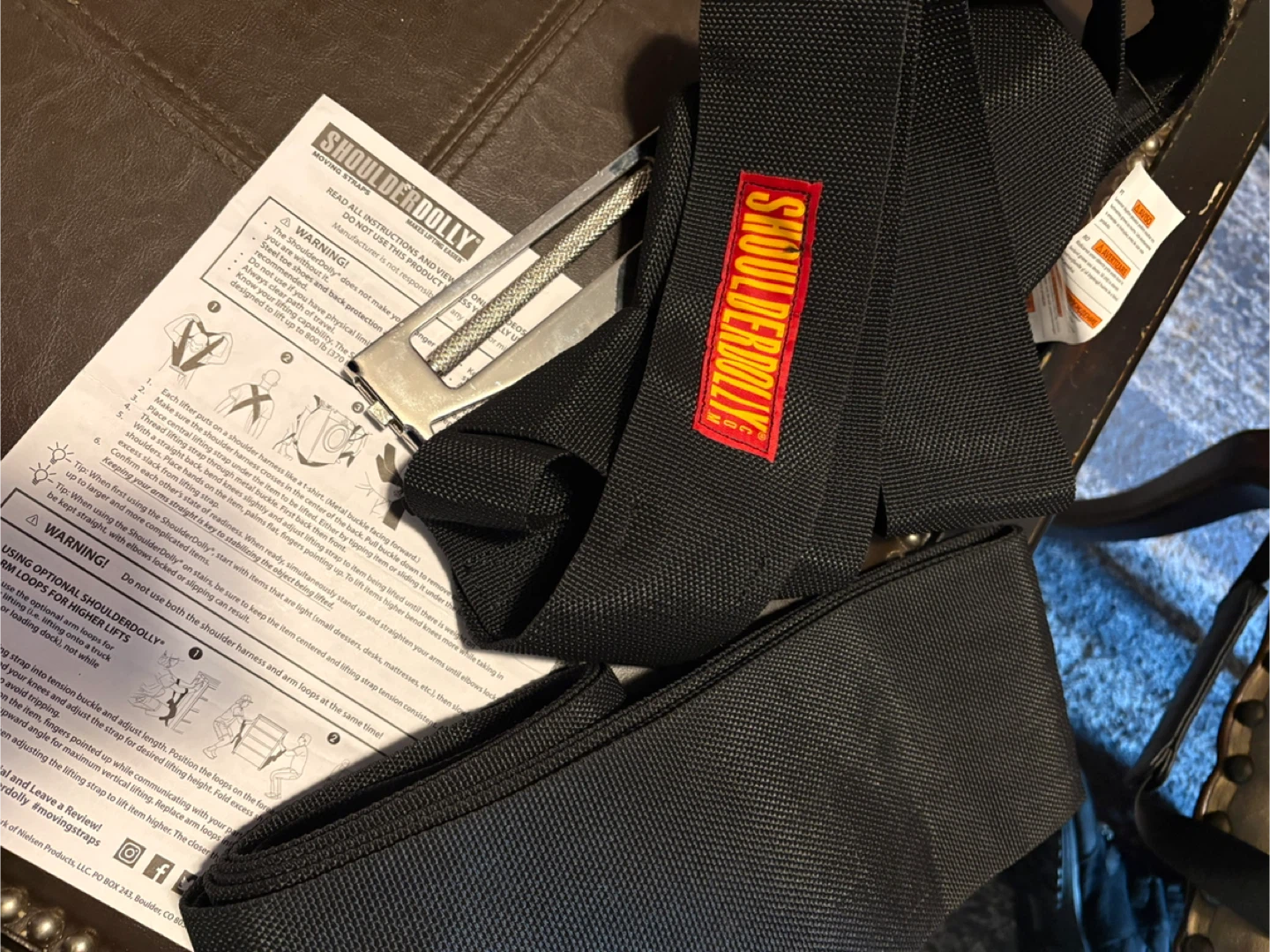 FREE Shoulder dolly strap system for moving furniture. - photo 3