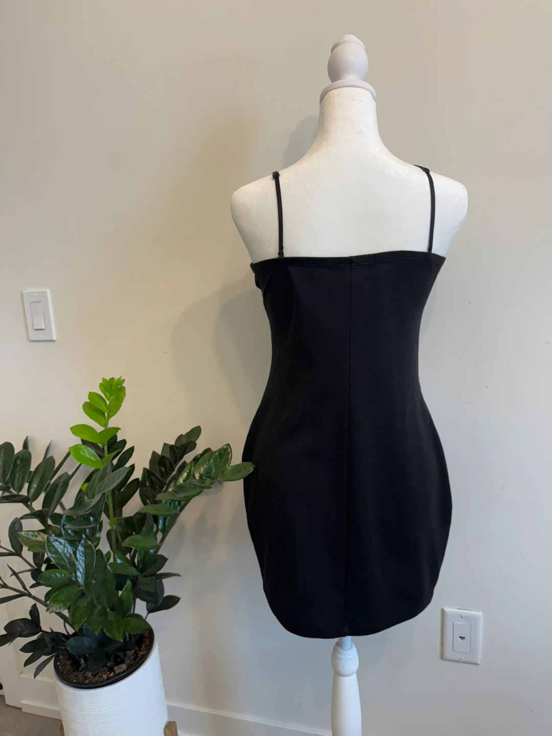 Forever 21 Black & Grey Colour Block Mini Dress Size L - photo 2