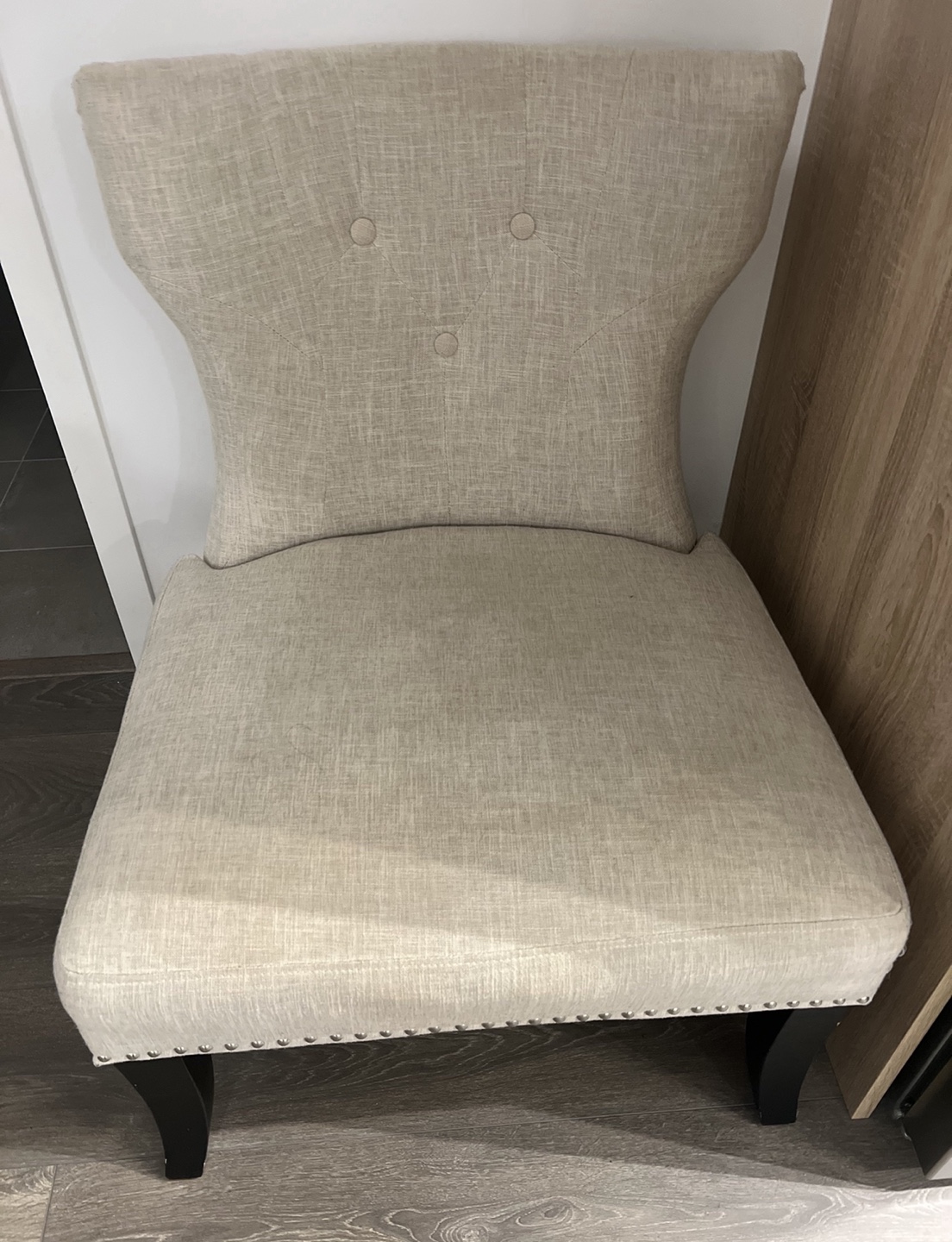 Like New-Accent Chair - Beige Fabric