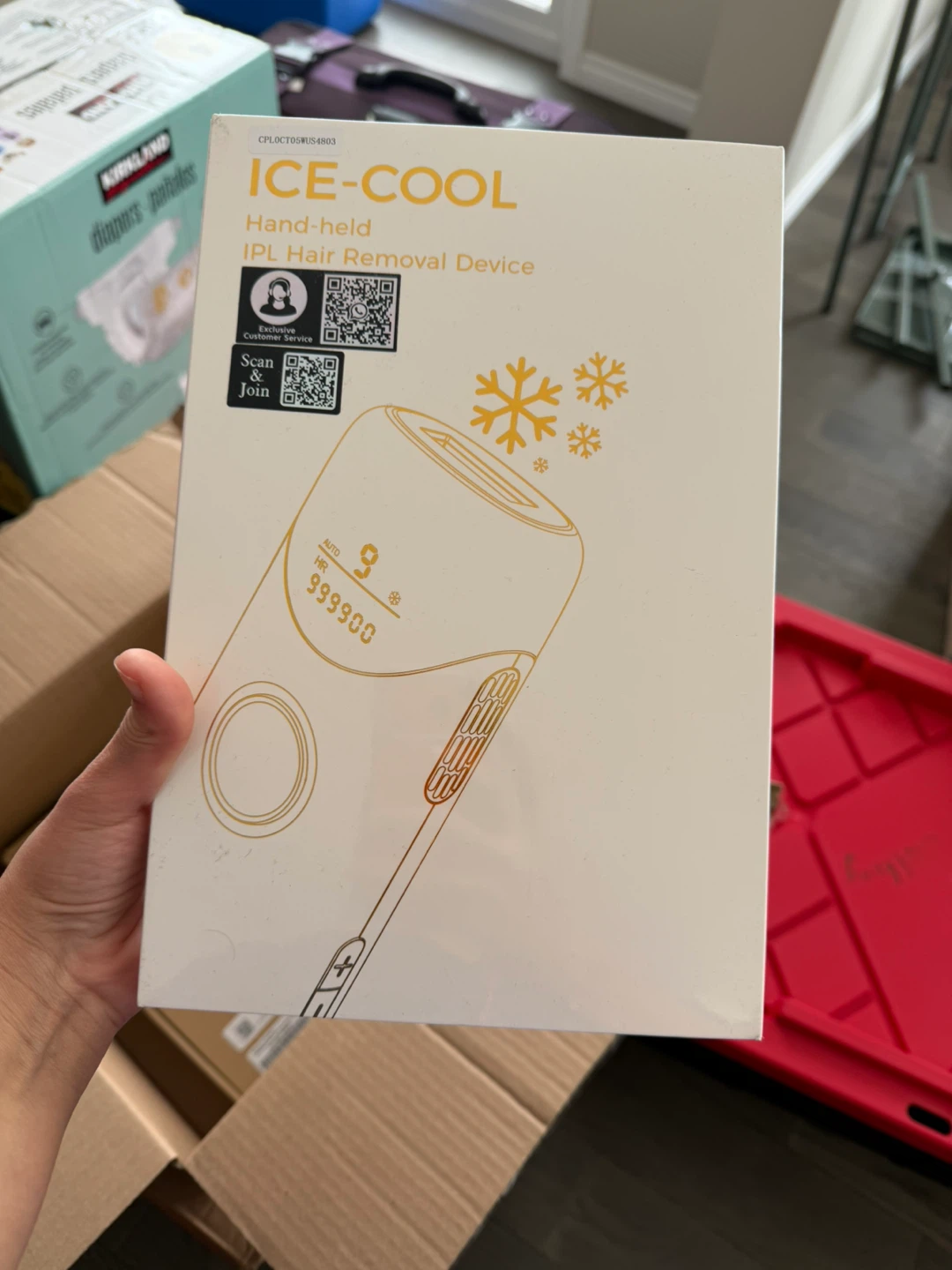 ICE-COOL Hand-held IPL Hair Removal Device