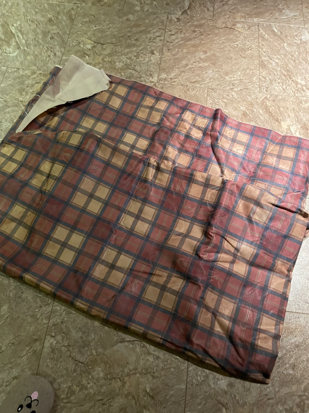 Plaid loop curtains - photo 3
