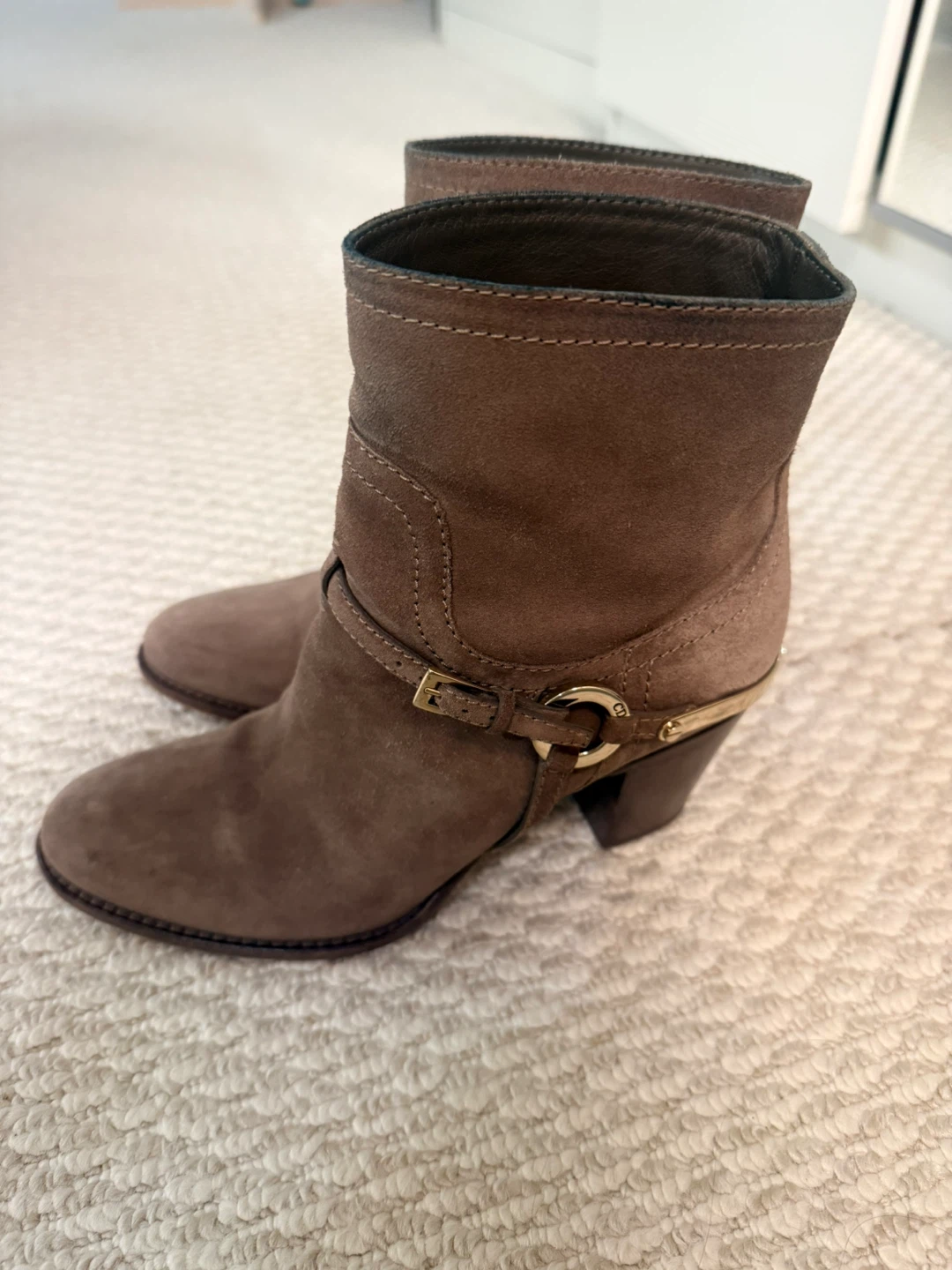 Christian Dior Suede Ankle Boots
