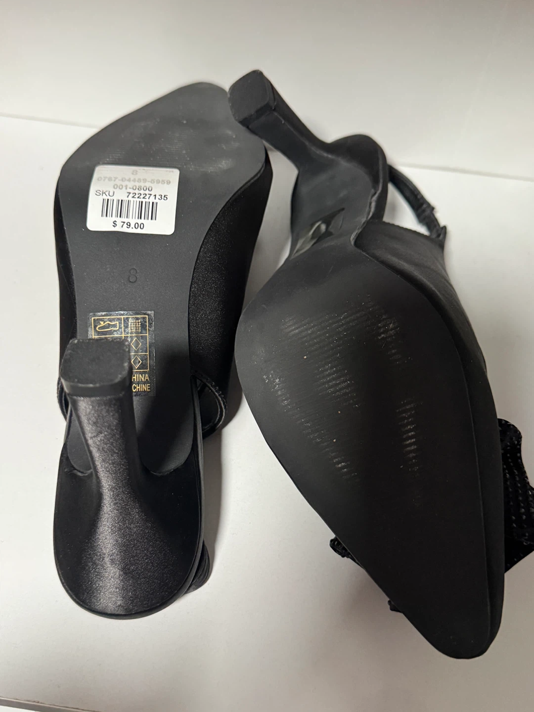LE CHÂTEAU Black Slingback Heels - photo 4