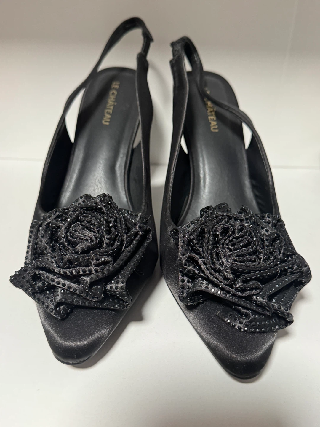 LE CHÂTEAU Black Slingback Heels - photo 2