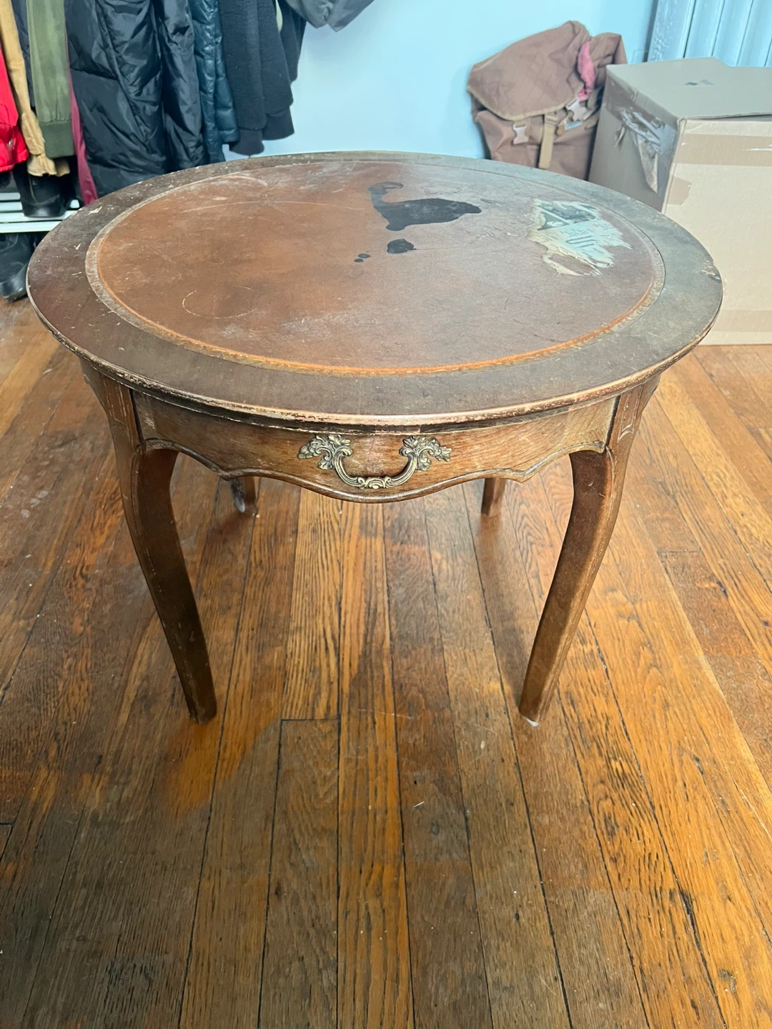 Vintage Wooden Side Table - photo 2