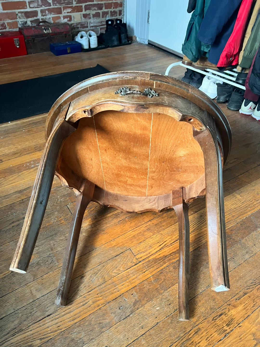 Vintage Wooden Side Table - photo 4