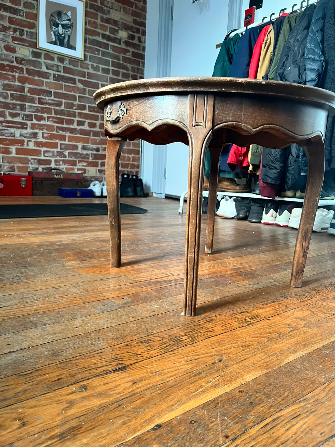 Vintage Wooden Side Table - photo 3