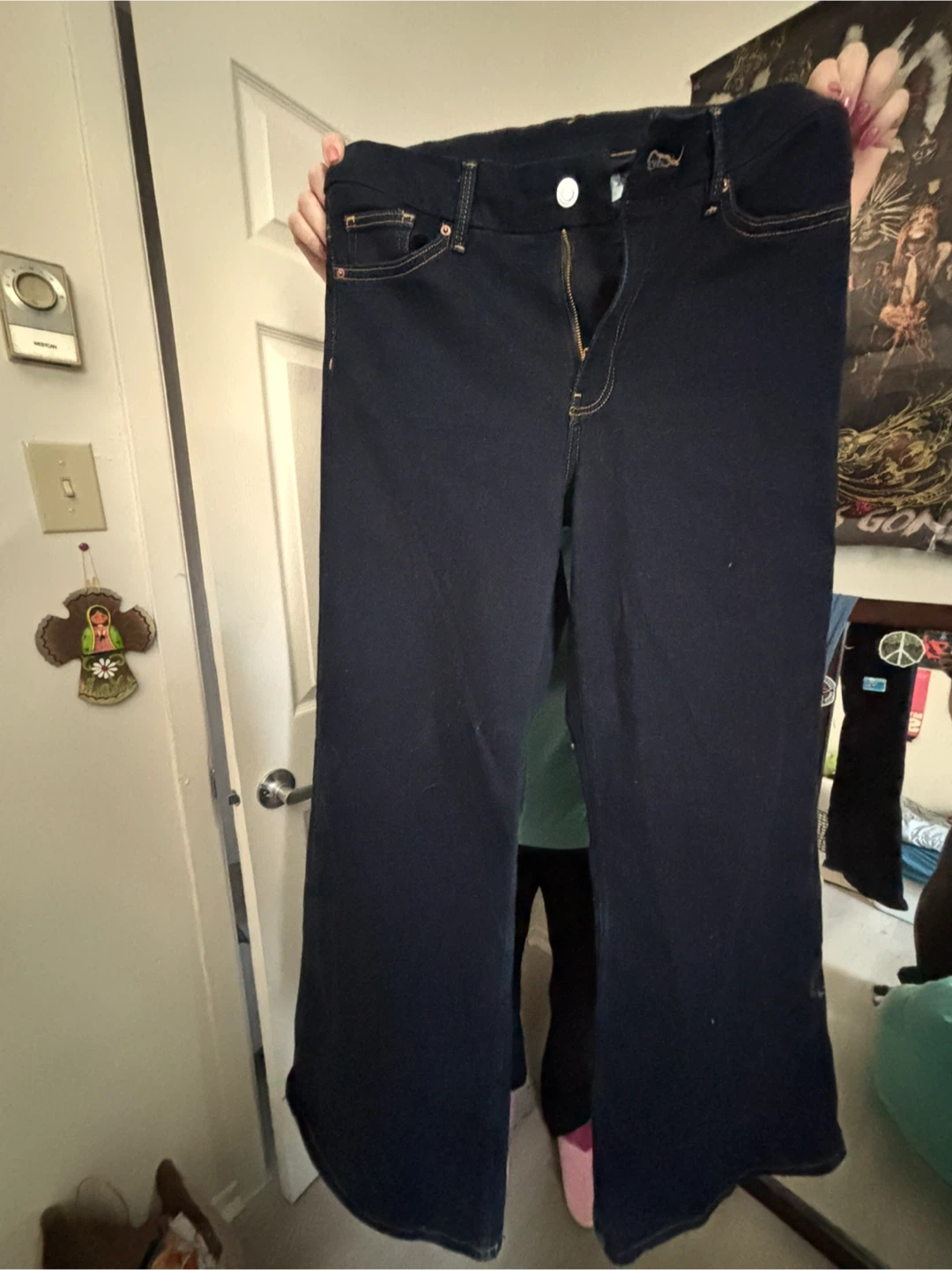 Dark Wash Wide Leg Jeans - photo 2