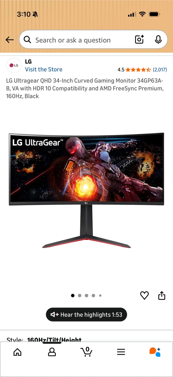 [Moving Sale]LG Ultragear 34-Inch Curved QHD Gaming Monitor - photo 2