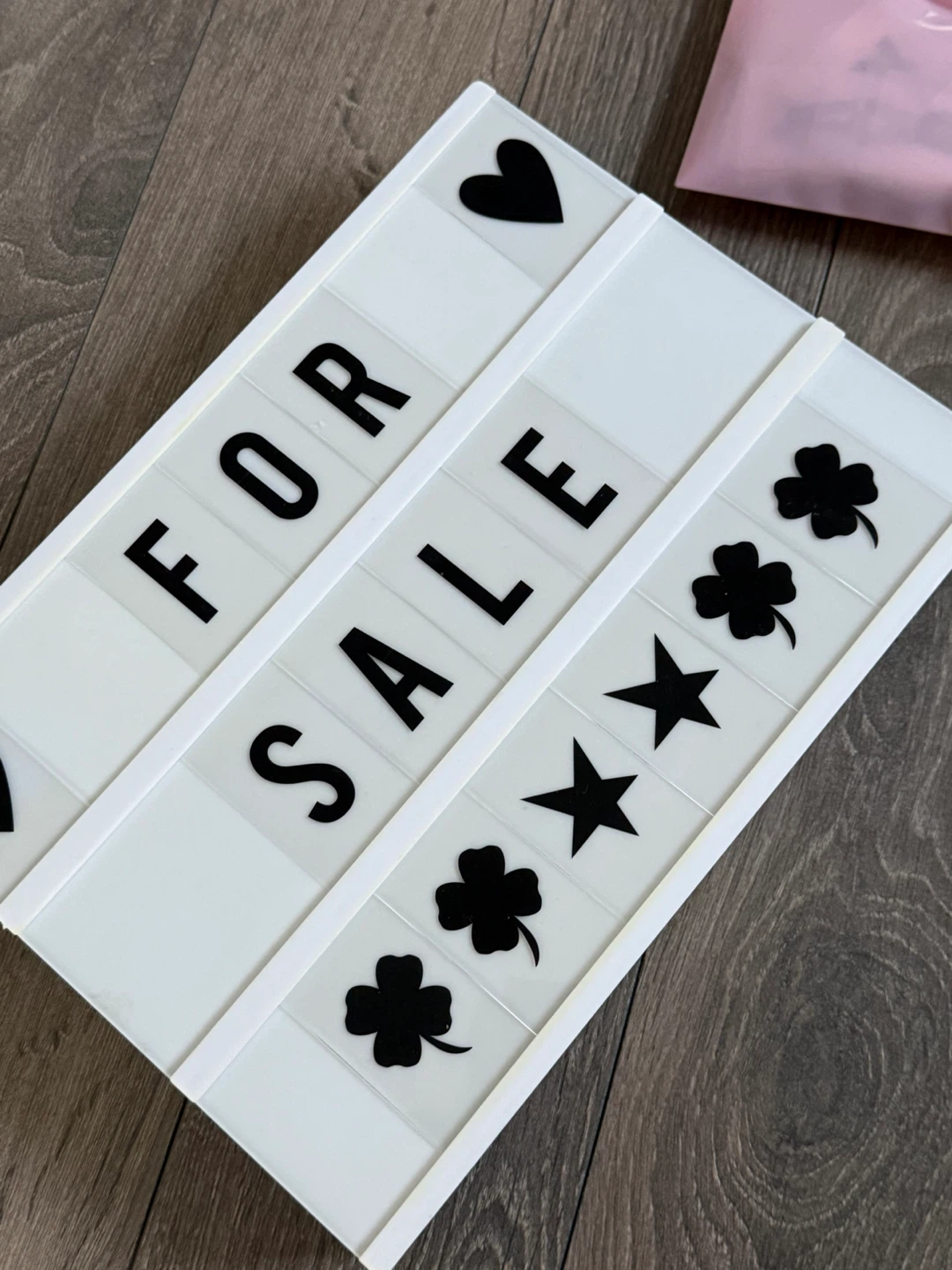 Light Up Message Board with Letters and Symbols