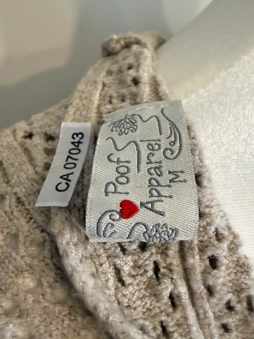 Poof Apparel Beige Knit Sweater - photo 3