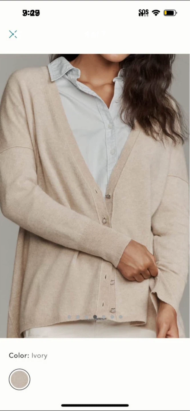 BNWT Anthropologie Pilcro 100% Cashmere Sweater Cardigan S - photo 4